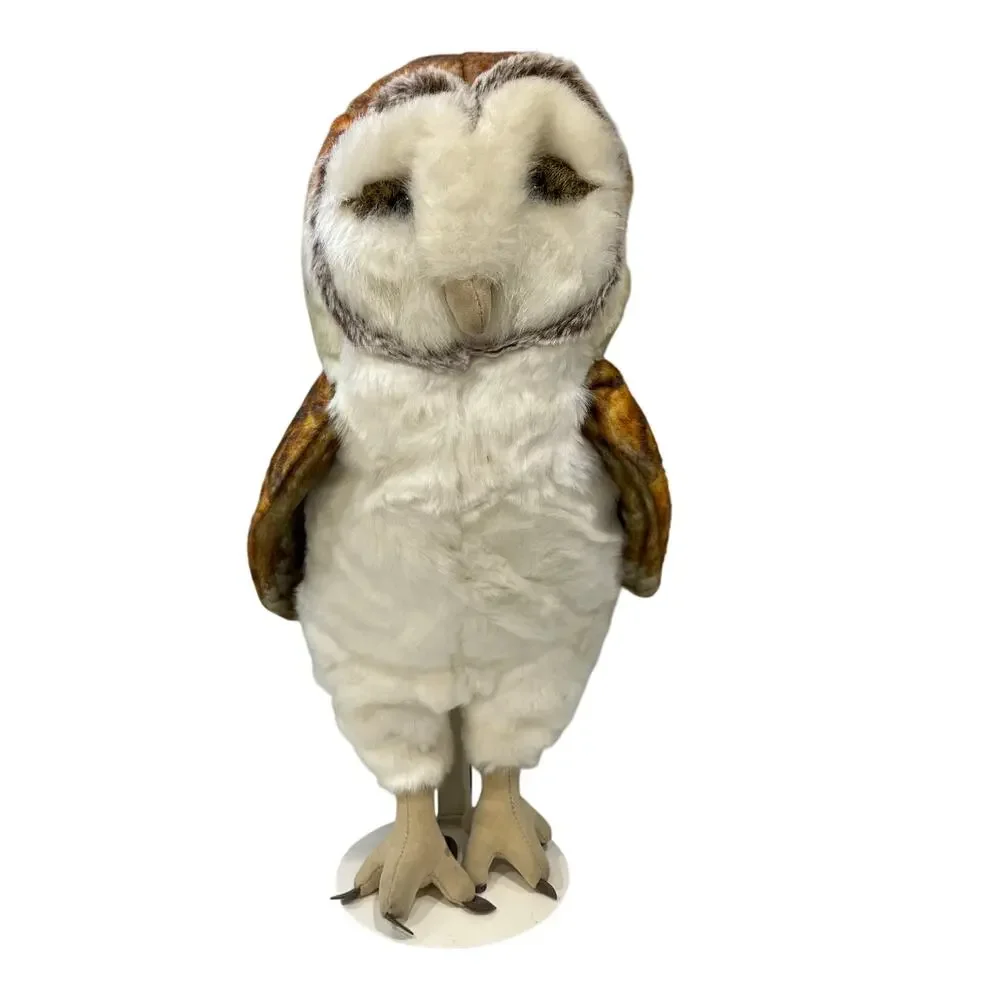 Folkmanis Barn Owl Hand Puppet Realistic Plush Moveable Head & Wings 15